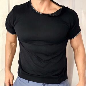 Armani Exchange Black Short Sleeve Tee